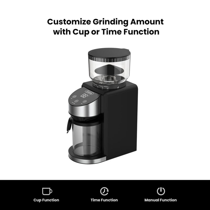 Gevi Burr Coffee Grinder for Espresso, Drip, Percolator, French Press, American, Turkish Coffee GECGI406B-U7 - Image 3