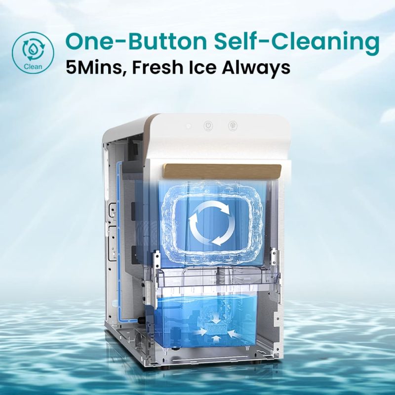 GEVI Household V2.0 Countertop Nugget Ice Maker Machine for Home GIMN-1000B - Image 7