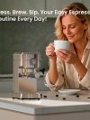 Compact Espresso Coffee Machine with Milk Frother GECME418E-U - Image 3