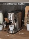 Compact Espresso Coffee Machine with Milk Frother GECME418E-U - Image 10