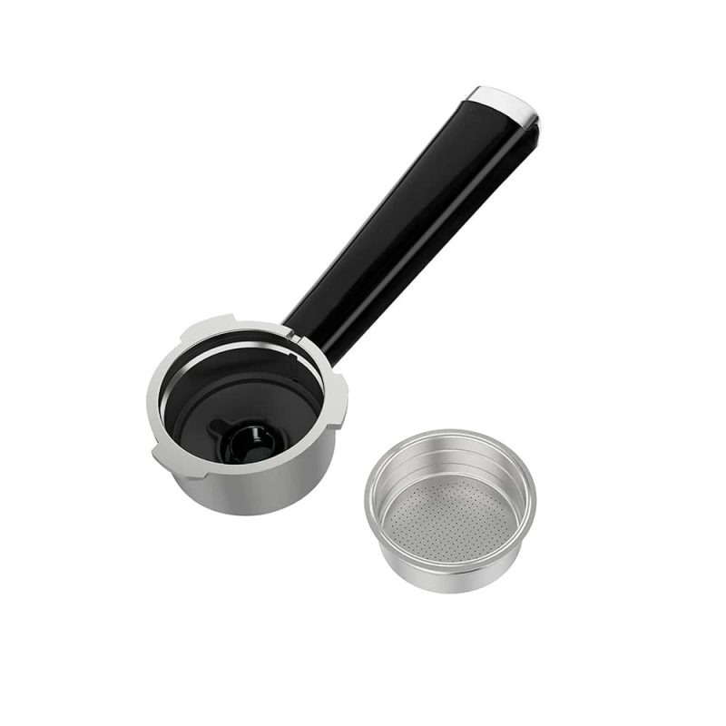 Single Cup Dual Wall Metal Filter and Portafilter Combo For Espresso Coffee Machine ECMA0-SS0A2 - Image 4
