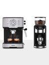Espresso Barista Starter Set with Temperature Gauge & Grinder