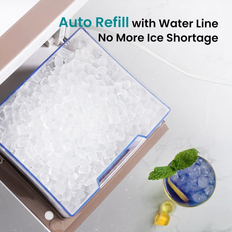 GEVI Household V2.0 Countertop Nugget Ice Maker Machine for Home GIMN-1000B - Image 6
