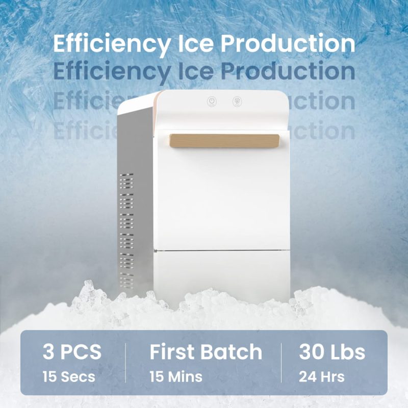 GEVI Household V2.0 Countertop Nugget Ice Maker Machine for Home GIMN-1000B - Image 8