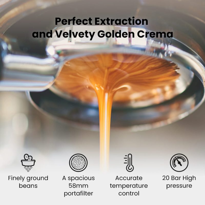 GEVI Dual Boiler Espresso Coffee Maker Machine GECME020DE-U - Image 4