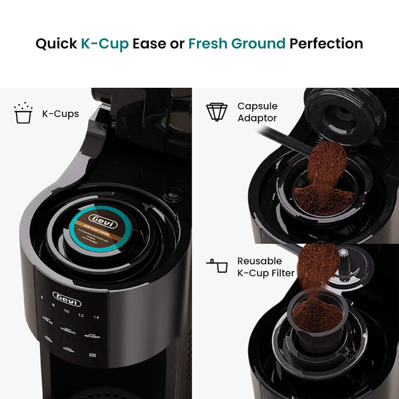GEVI Ezpod Compact Single Serve Coffee Maker SSCMA0 - Image 7