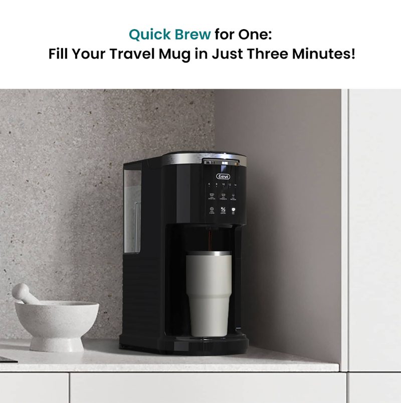 GEVI Ezpod Compact Single Serve Coffee Maker SSCMA0 - Image 4