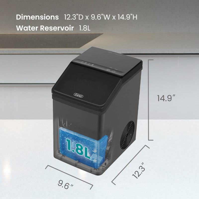 GEVI KNOVA Portable Countertop Compact Gemi Nugget Ice Maker - Image 11