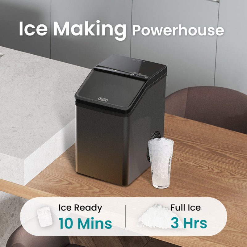 GEVI KNOVA Portable Countertop Compact Gemi Nugget Ice Maker - Image 4