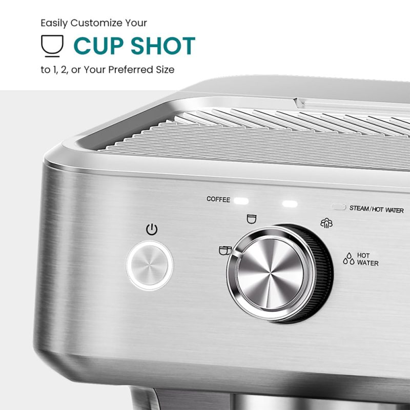 GEVI Ezbru 1000 Espresso Coffee Maker Machine with Pre-infusion ECMC0 - Image 5