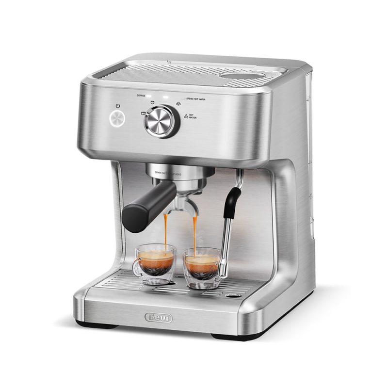 GEVI Ezbru 1000 Espresso Coffee Maker Machine with Pre-infusion ECMC0 - Image 2