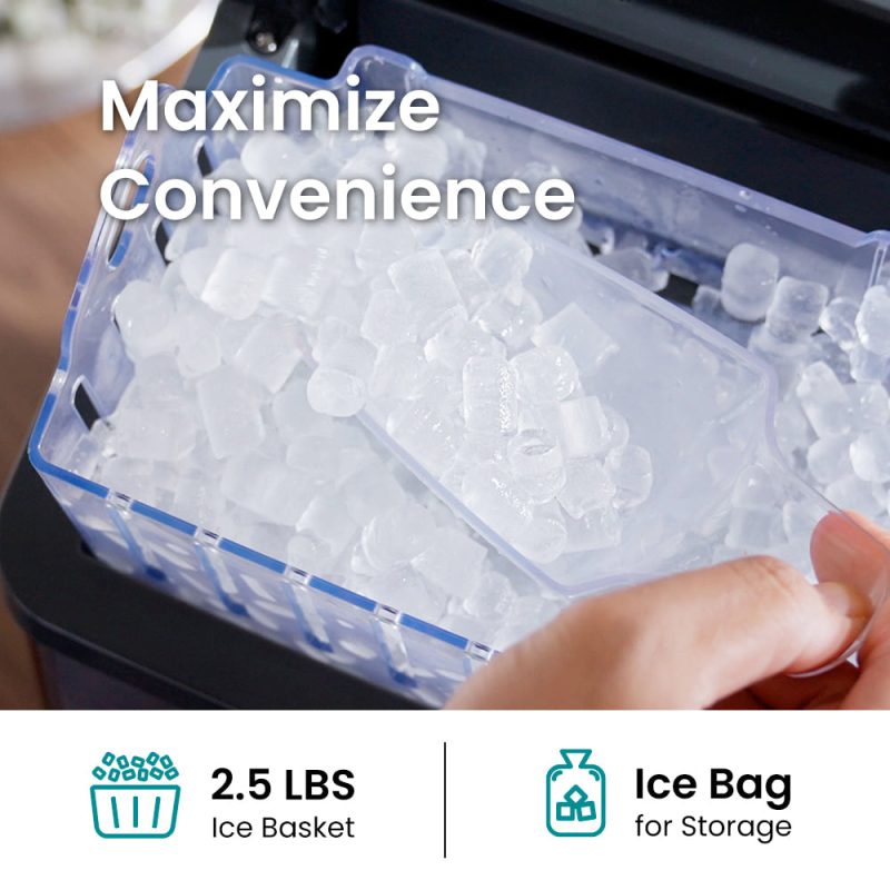 GEVI KNOVA Portable Countertop Compact Gemi Nugget Ice Maker - Image 6
